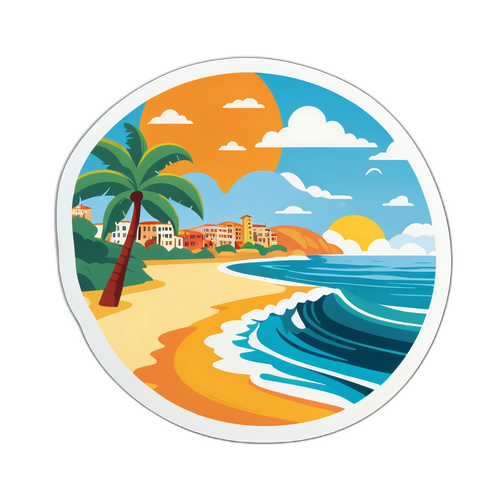 Scena Serene della Spiaggia di Santa Marinella