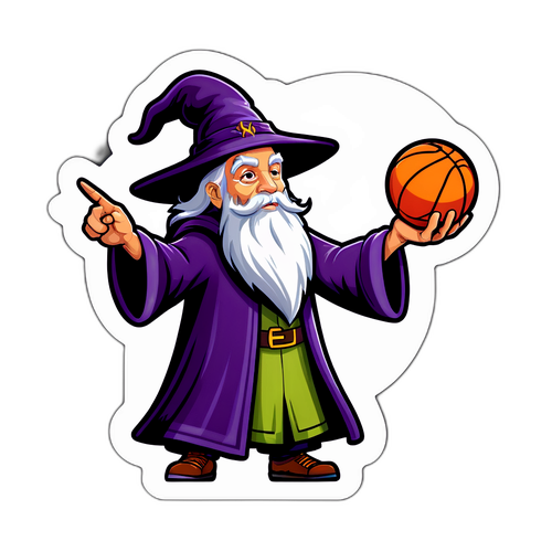 Wizard na May Hawak na Basketball