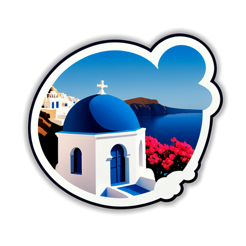 Iconisch uitzicht op Santorini