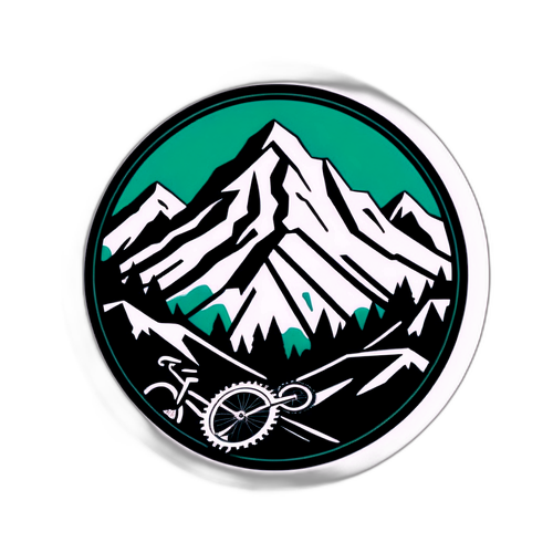 Minimalist Fjellmotiv med Sportslige Elementer