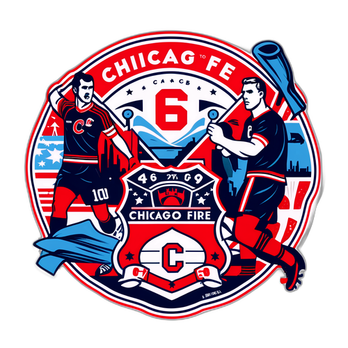 Crea un adesivo che celebra la storia del Chicago Fire