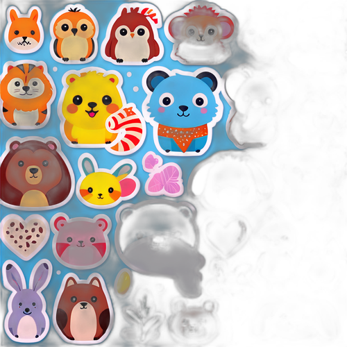 Sticker Vui Nhộn với Hình Thú Dễ Thương