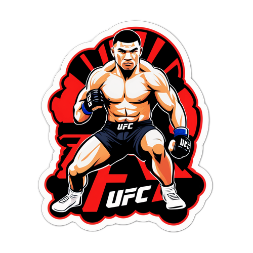 Αυτοκόλλητο MMA με μαχητή UFC