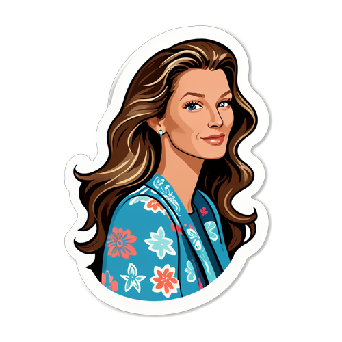 Elegant Chic Sticker af Gisele Pelicot