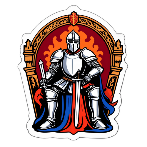 Középkori témájú matrica - A Hét Királyság Lovagja