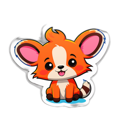 재미있는 동물 캐릭터 스티커