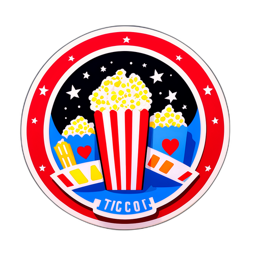 Sticker ilustrativo de iconos de Paramount, Netflix y Warner Bros
