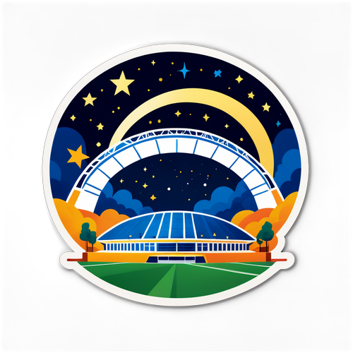 Desenho Minimalista do Estádio do Dragão