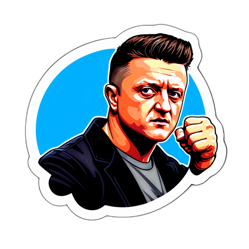En dristig klistremerke av Tommy Robinson