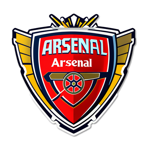 Design estilizado do escudo do Arsenal