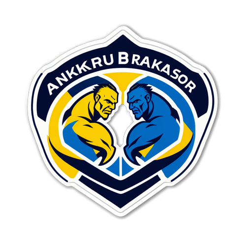 Ankaragücü ve Bandırmaspor Logoları ile Güreşçiler Sticker'ı