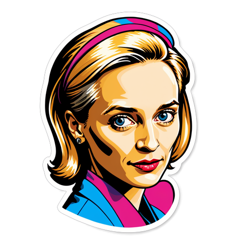 Alice Weidel pop art illusztráció