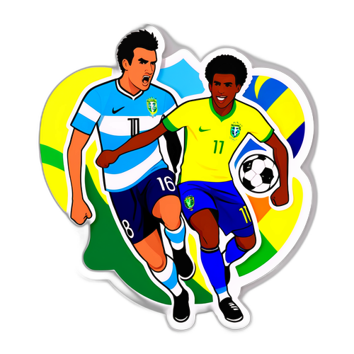 Adesivo Brasil vs Argentina