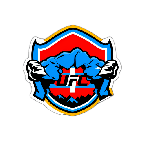 Σχέδιο αυτοκόλλητου με το λογότυπο UFC