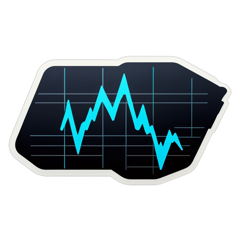 주식 시장 NASDAQ 그래프 스티커