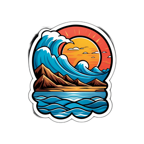 מדבקת קריוקי בים המלח