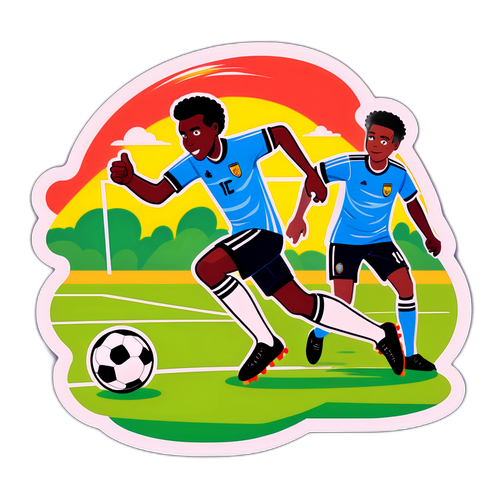 Çizgi Film Tarzında Futbol Sahası ve Camavinga