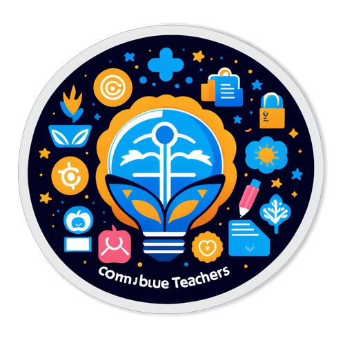 Unlock Exclusive Benefits: Discover the Chic Blue Light Card Sticker for Teachers! 