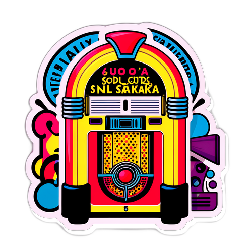 Adesivo Vintage com Neil Sedaka