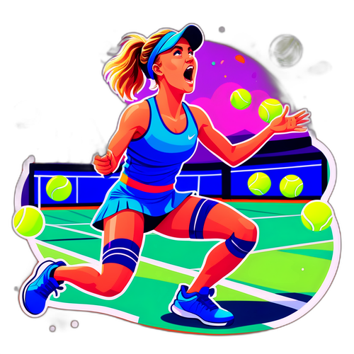 Elina Svitolina Tennis Victory Celebration