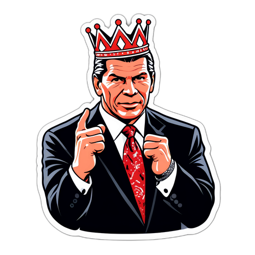 Vincent McMahon con corona de líder