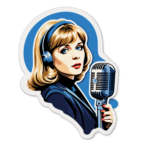 Sticker dedicat artistului legendar Marianne Faithfull