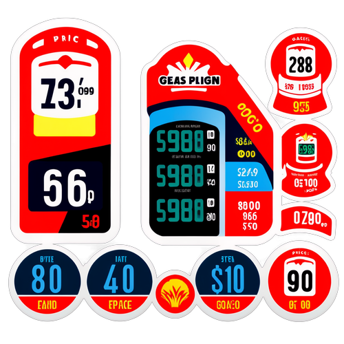 Designa en klistermärke för bränslepriser