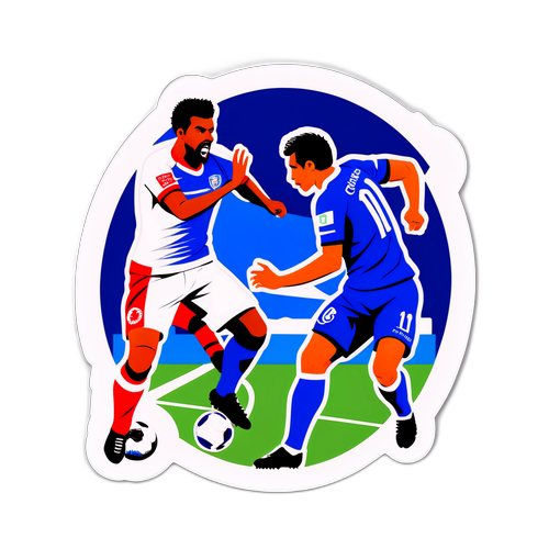 Напряженный момент матча между Крузейро и Интернасьонал