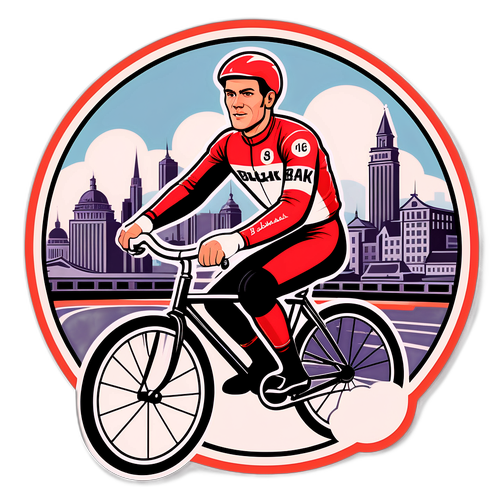 Vintage Racing Sticker af Lars Bak