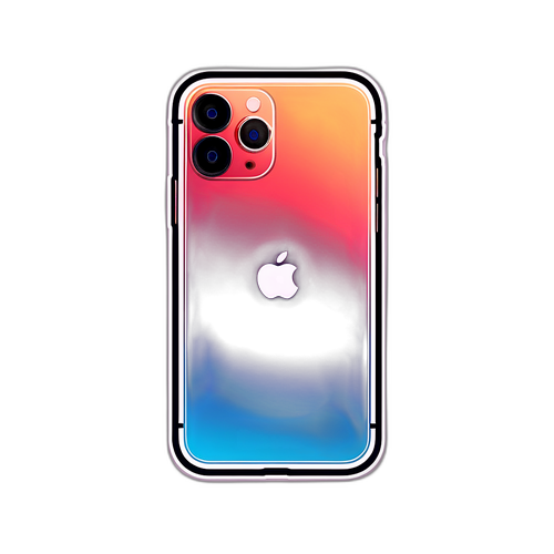 Sticker minimalist cu iPhone 17 Pro