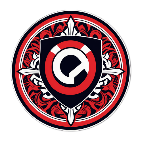 Stiker Lingkaran Trendy Logo Flamengo dengan Sentuhan Modern