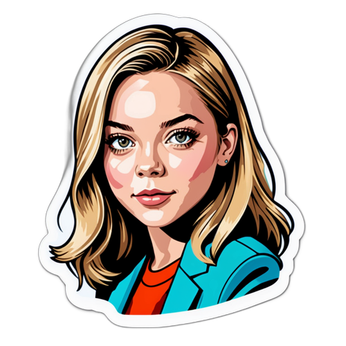 Sticker Bergaya Sydney Sweeney
