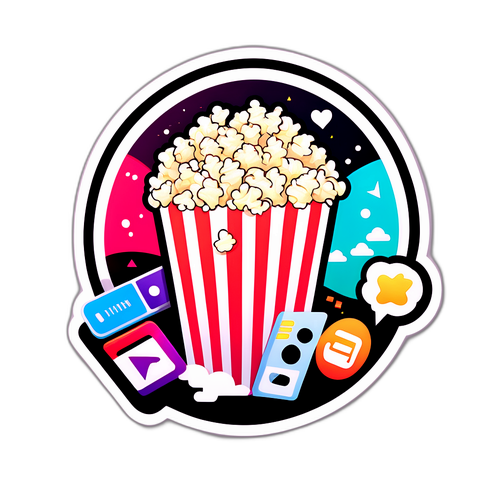 Moderne klistremerke inspirert av Viaplay
