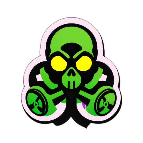 바이오하자드 게임의 주요 요소를 결합한 창의적인 스티커