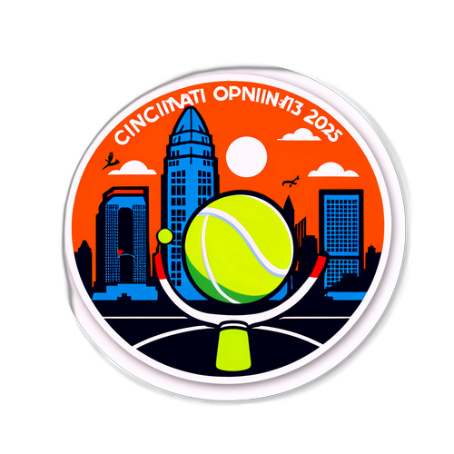Naklejka tenisowa dla Cincinnati Open 2025