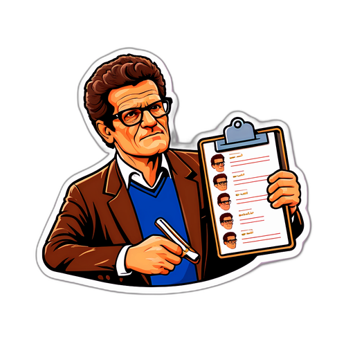 Стікери фан-арту Фабіо Капелло як легендарного тренера