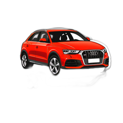 Aufkleber mit dem Audi Q3