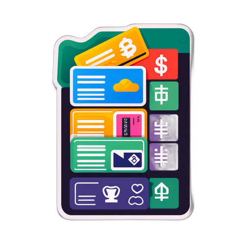 现金支付新规主题贴纸