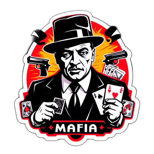 Autocollant Mafia Vintage