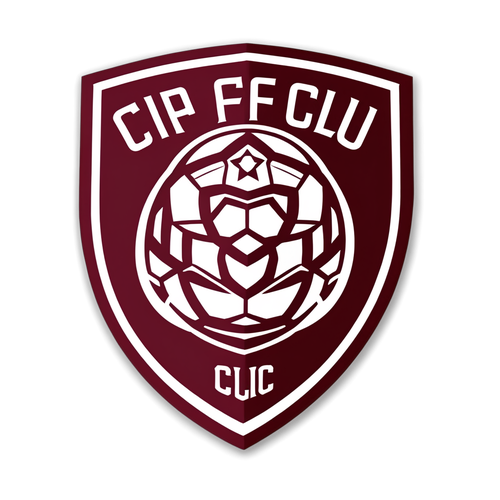 Autocolant cu logo-ul echipei CFR Cluj