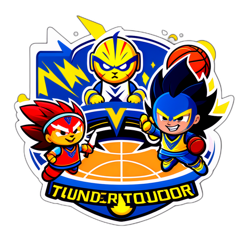 Mascotes Guerreiros e de Trovão em Jogo Amistoso