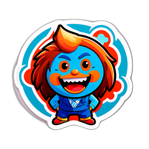 楽しいデザインのGenkyロゴと活気あるキャラクター