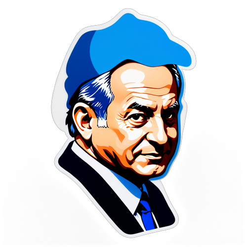 Autocollant Silhouette de Netanyahu