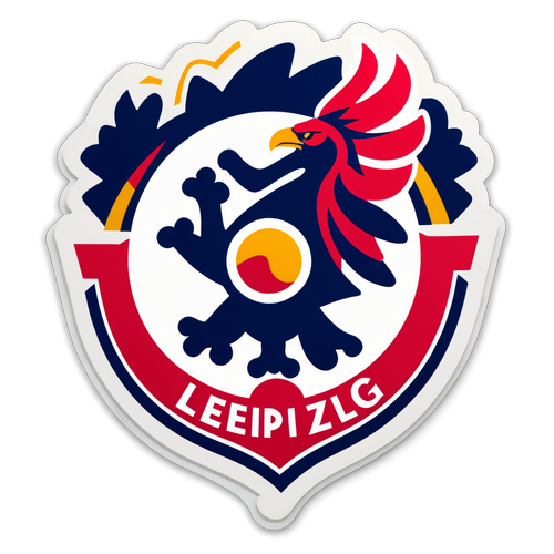 Moderne Aufkleberdesign für RB Leipzig