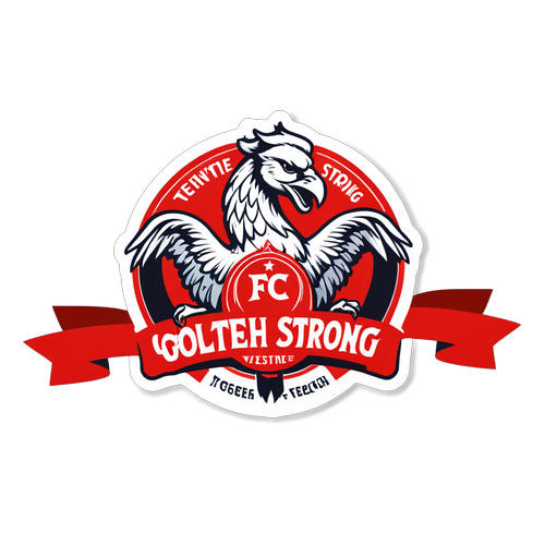 Sticker met FC Twente Logo en Grolsch Veste