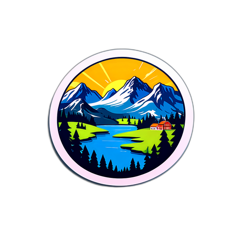 Vacker landskap i Bollnäs