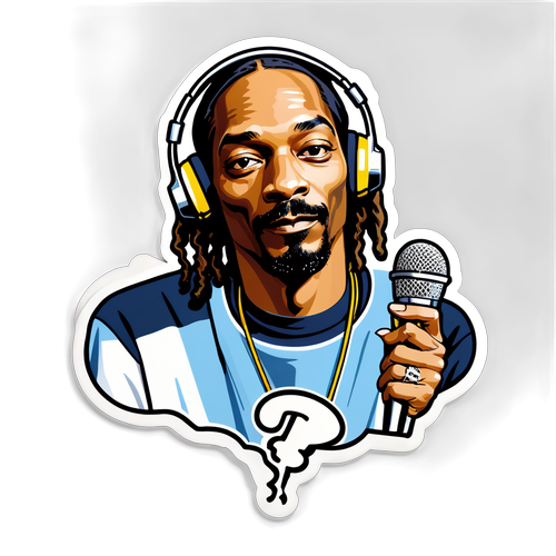 Neuvěřitelný Snoop Dogg: Získejte Tento Legendární Nálepku s Hudebním Nádechem!