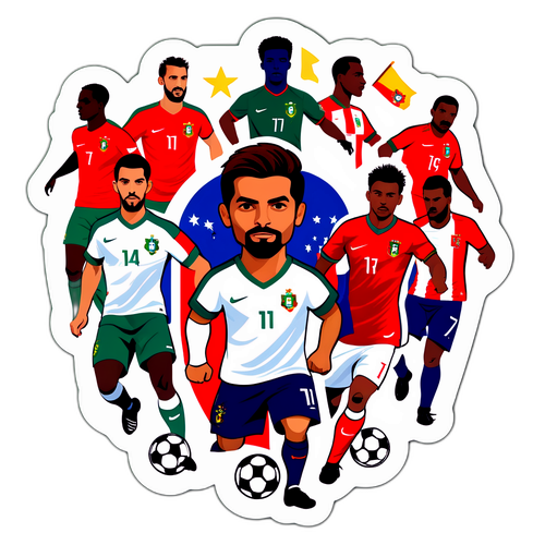 葡萄牙足球動態貼紙