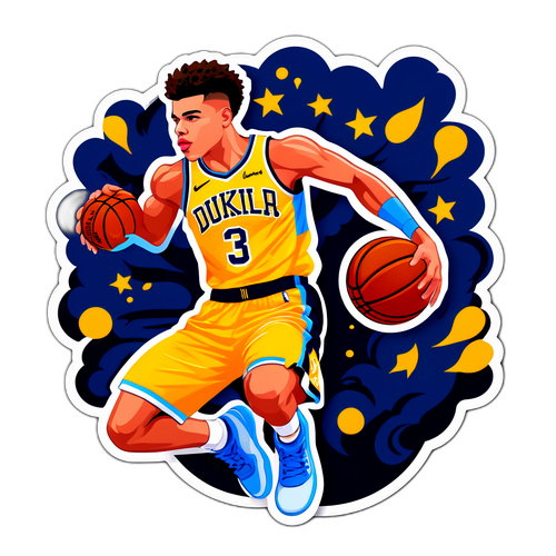 Sticker ng Dunking na Ipinapakita si Michael Porter Jr.