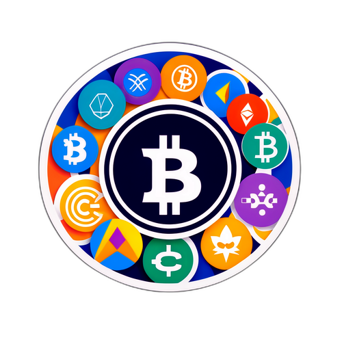 Kripto Para İkonları Sticker'ı
